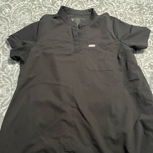 Black maternity fig scrubs